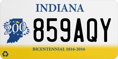 IN license plate 859AQY
