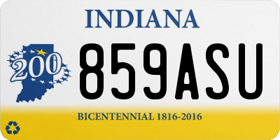 IN license plate 859ASU