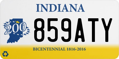 IN license plate 859ATY