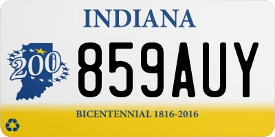 IN license plate 859AUY