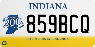 IN license plate 859BCQ