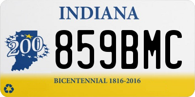 IN license plate 859BMC