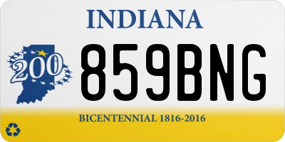 IN license plate 859BNG