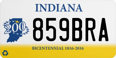 IN license plate 859BRA