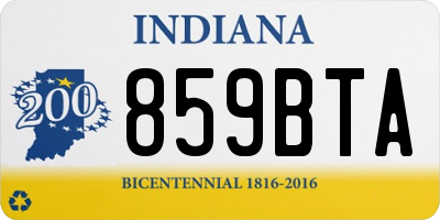 IN license plate 859BTA