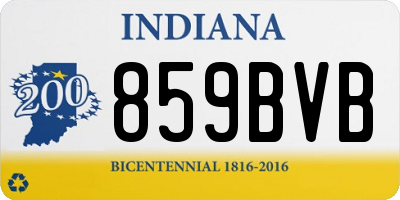 IN license plate 859BVB