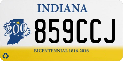IN license plate 859CCJ