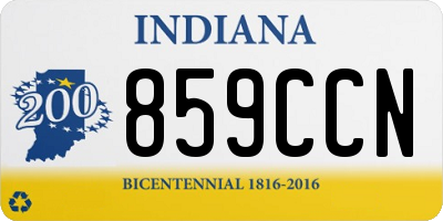IN license plate 859CCN