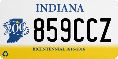 IN license plate 859CCZ