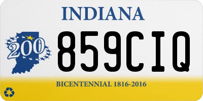IN license plate 859CIQ