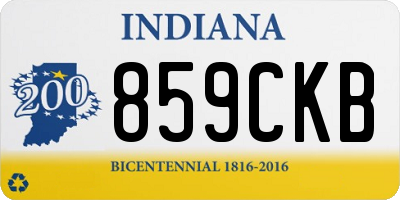 IN license plate 859CKB
