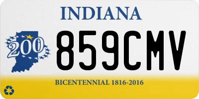 IN license plate 859CMV