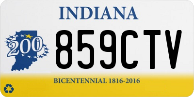 IN license plate 859CTV