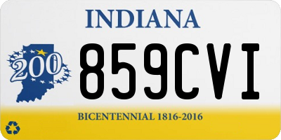 IN license plate 859CVI