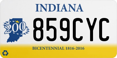 IN license plate 859CYC
