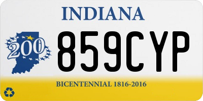 IN license plate 859CYP