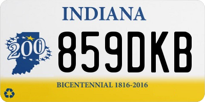 IN license plate 859DKB