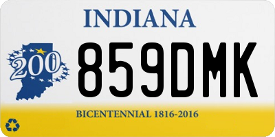 IN license plate 859DMK