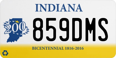 IN license plate 859DMS