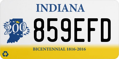 IN license plate 859EFD