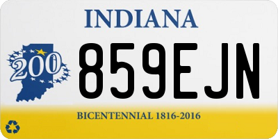 IN license plate 859EJN