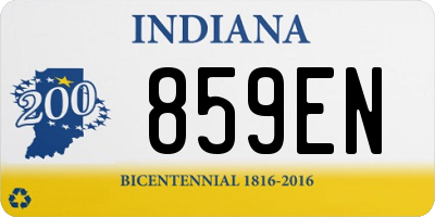 IN license plate 859EN