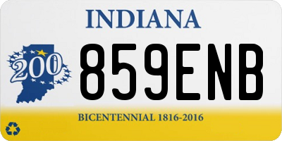 IN license plate 859ENB