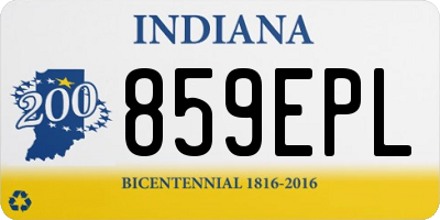 IN license plate 859EPL