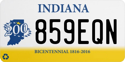 IN license plate 859EQN