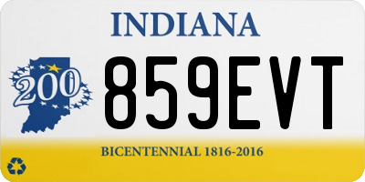 IN license plate 859EVT
