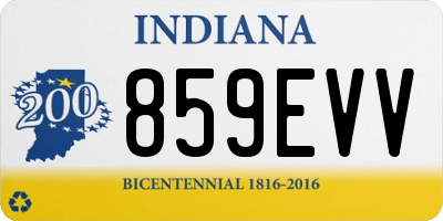 IN license plate 859EVV