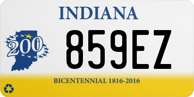 IN license plate 859EZ