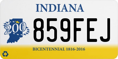 IN license plate 859FEJ
