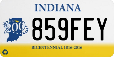 IN license plate 859FEY