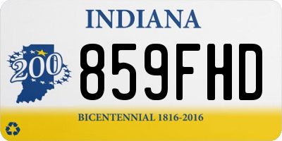 IN license plate 859FHD