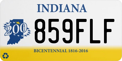 IN license plate 859FLF