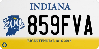 IN license plate 859FVA