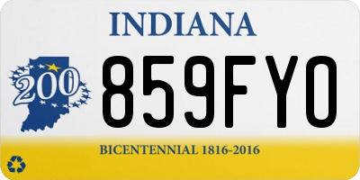 IN license plate 859FYO