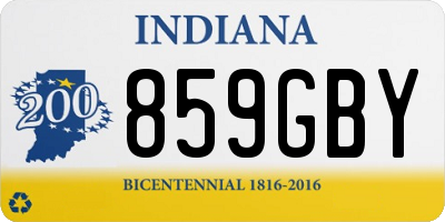 IN license plate 859GBY
