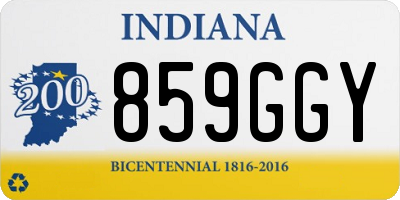 IN license plate 859GGY