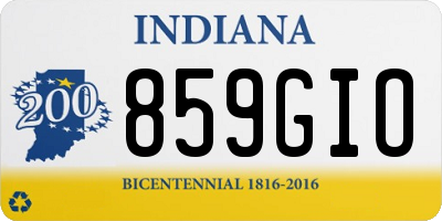 IN license plate 859GIO