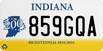 IN license plate 859GQA