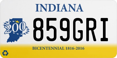 IN license plate 859GRI