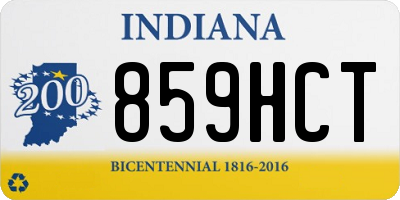 IN license plate 859HCT
