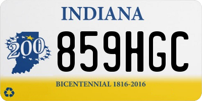 IN license plate 859HGC