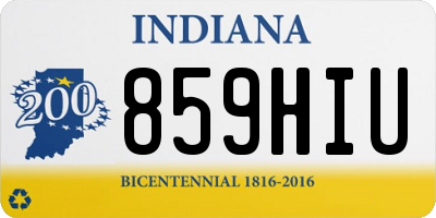 IN license plate 859HIU