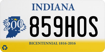 IN license plate 859HOS