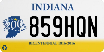 IN license plate 859HQN