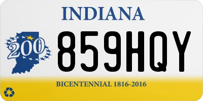IN license plate 859HQY