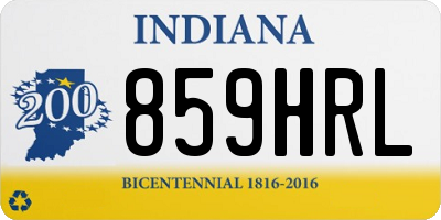 IN license plate 859HRL